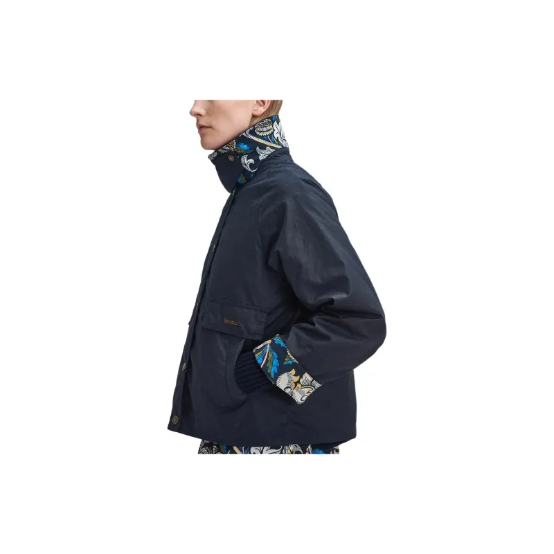 BARBOUR x William Morris FW24 Jackets Coats Women's Dark Blue-4