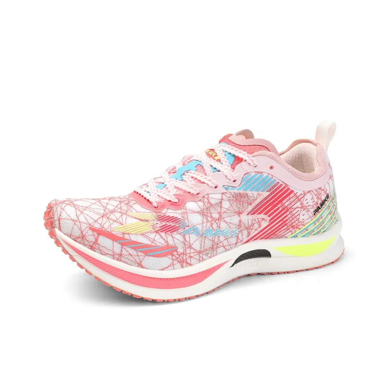 PANKE Running Shoes Unisex Low Top Peacock Blue/Cherry Blossom Pink/-1