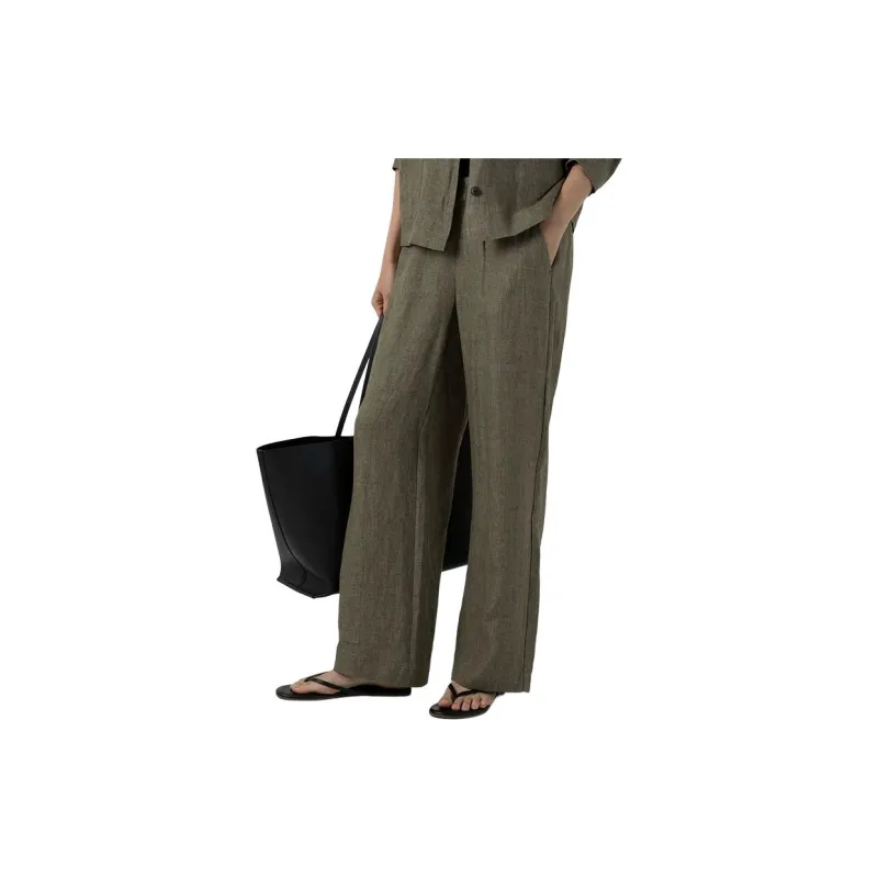 SUNSPEL SS24 Casual Pants Women's Khaki Green-1