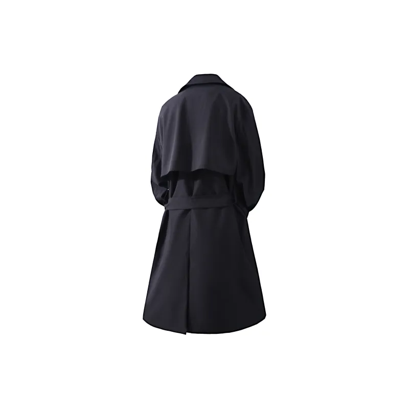 CELUCASN Trench Coats Unisex-1