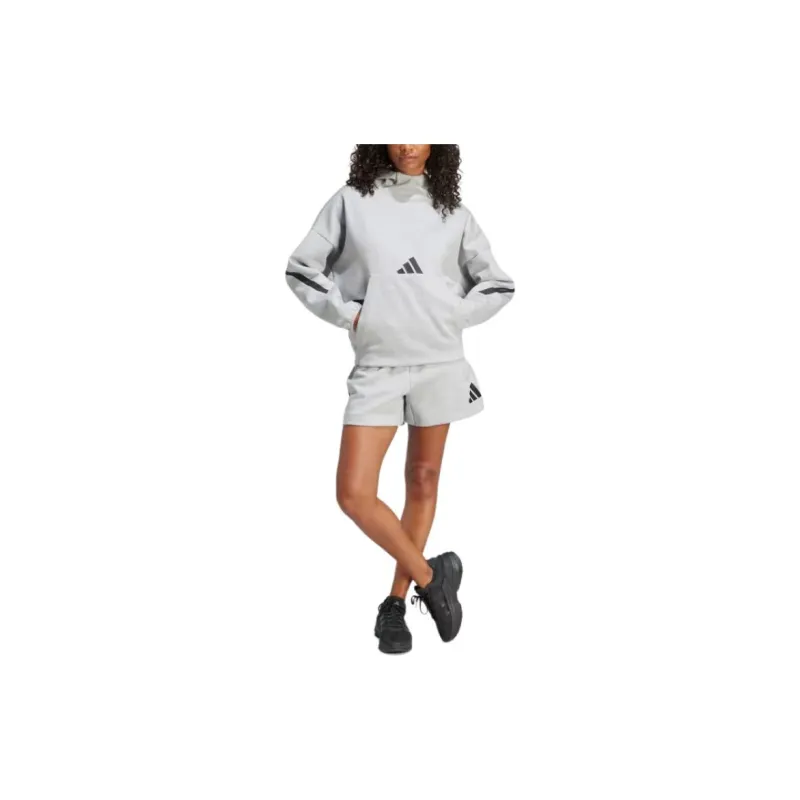 Adidas Z.N.E. Hooded Sweatshirt Women's Gray-2