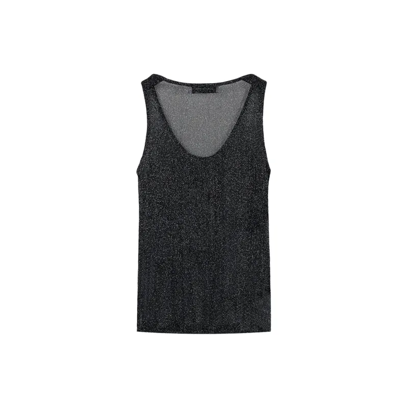 NancyCavally Tank Tops Women's Galaxy Black-1