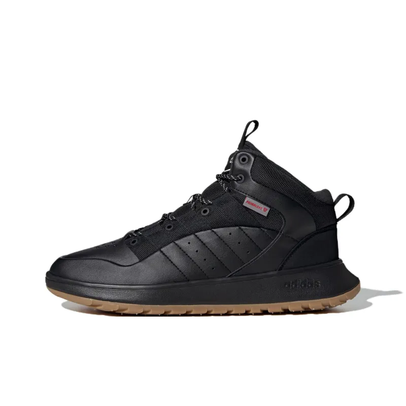 Adidas Slip Resistant Warm Mid Top Vintage Basketball Shoes Unisex Black-0