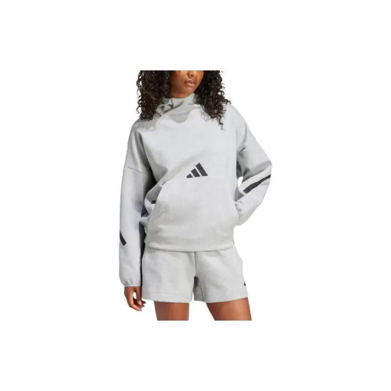 Adidas Z.N.E. Hooded Sweatshirt Women's Gray-1
