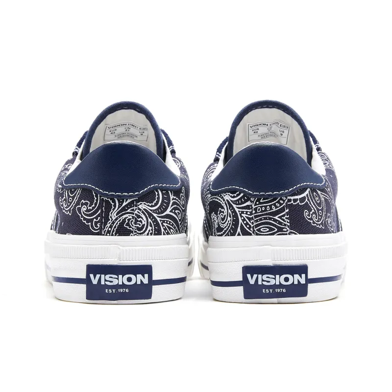 Vision Street Wear V76 Low Top Skateboard Shoes Unisex Navy Blue-4
