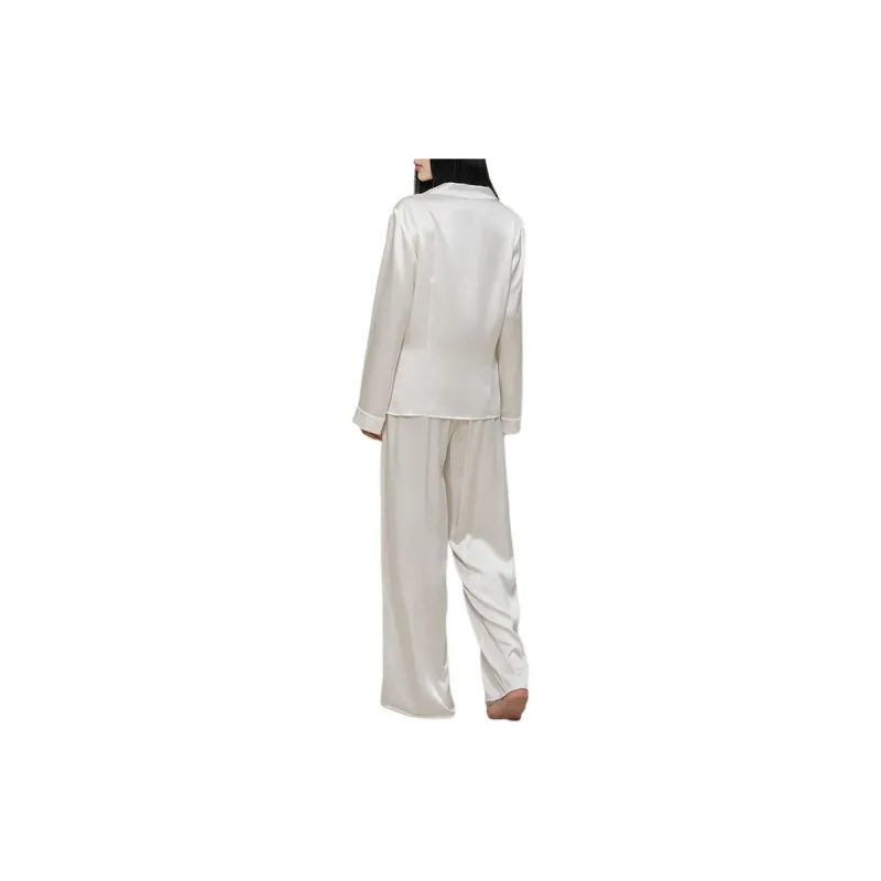 SILKY MIRACLE FW23 Pajama Set Women's White-2