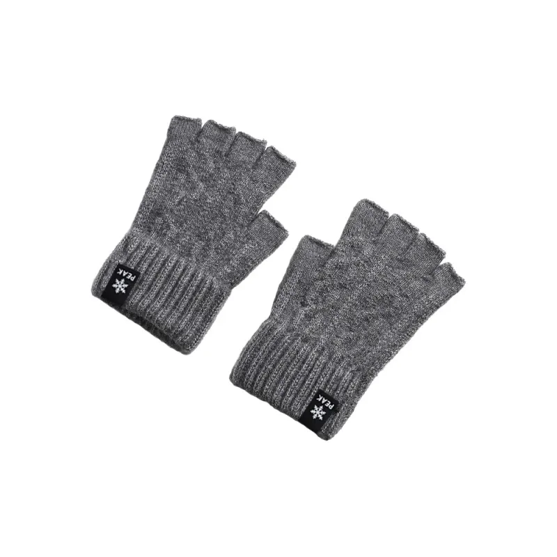 PEAK Acrylic Knit Gloves Unisex Black-1