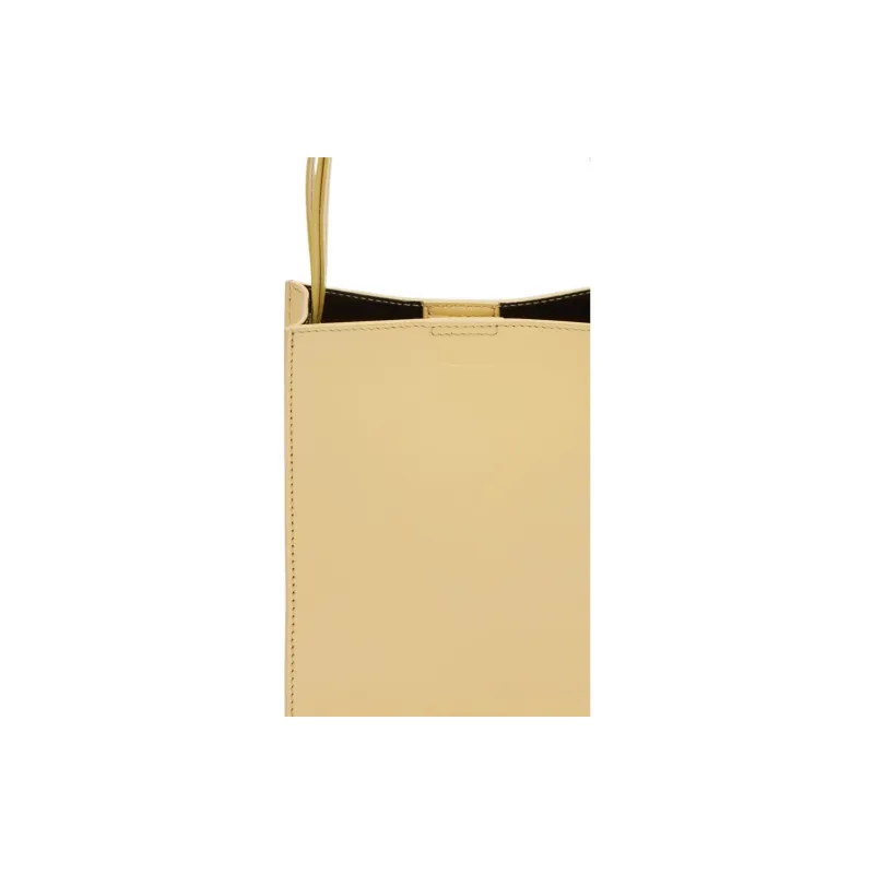 JIL SANDER Tangle Logo Debossed Small Shoulder Bag-3