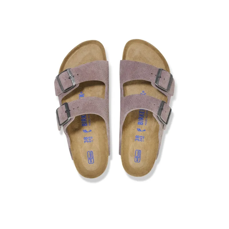 Birkenstock Arizona Soft Footbed Abrasion Resistant Slide Slippers Unisex Light Purple Regular-3