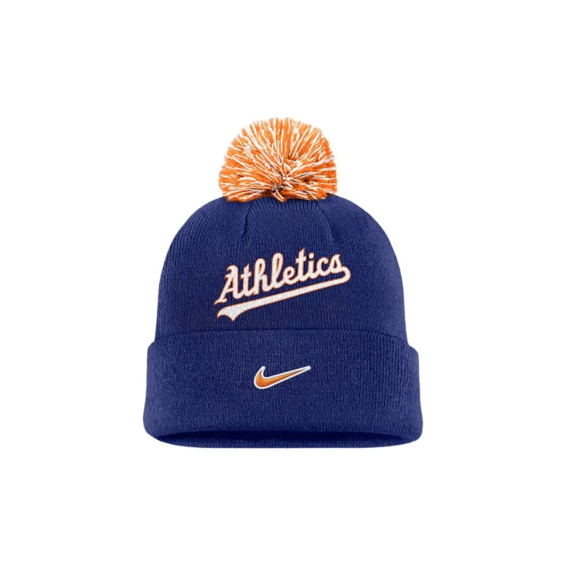Nike Oakland Athletics Peak Men's Nike Mlb Cuffed Pom Beanie-1