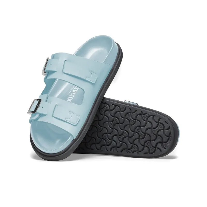 Birkenstock Rubber Sole Abrasion Resistant Slide Slippers Women's Mineral Blue Regular-4