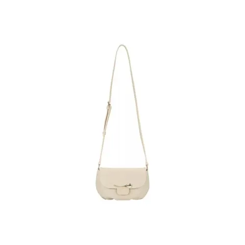 AJIDOU Artificial Leather Shoulder Bag, Crossbody Bag Medium Size Women's White