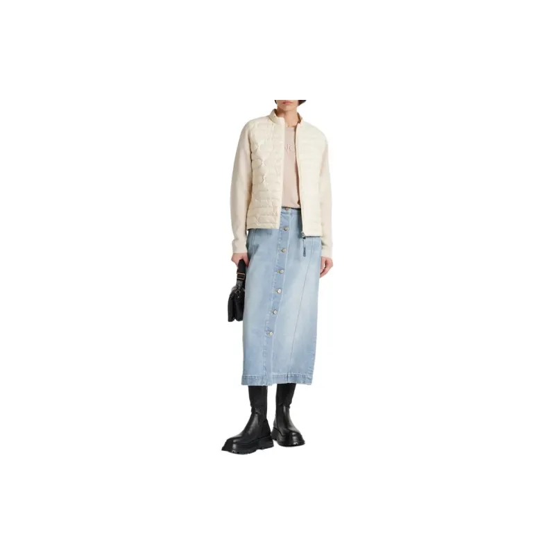 Moncler Button up Denim Midi Skirt-3