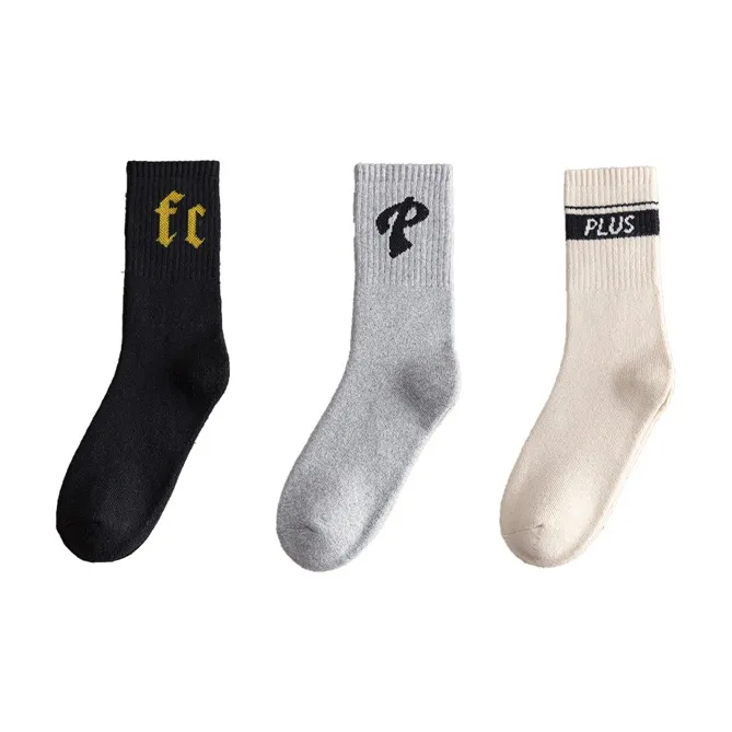 YUZHAOLIN Mid Calf Socks Men's Combo Set-3