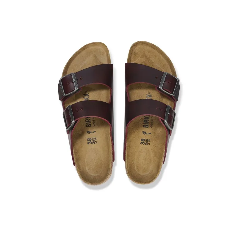 Birkenstock Arizona EVA Abrasion-Resistant Slide Slippers Women's Red Brown Narrow Fit-3