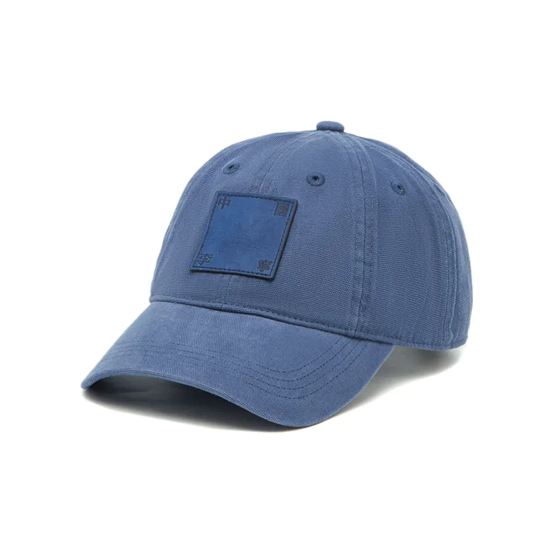LiNing Cotton Baseball Caps Unisex Matte Gray Blue-0