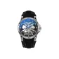 Silver Case Black Dial Belt[Comes with Cuban Bracelet]