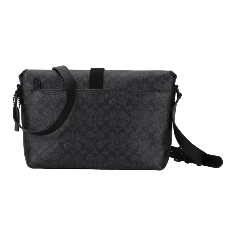 COACH BECK Artificial Leather Messenger Bag Shoulder Bag Crossbody Bag Regular Men's Charcoal Black-6