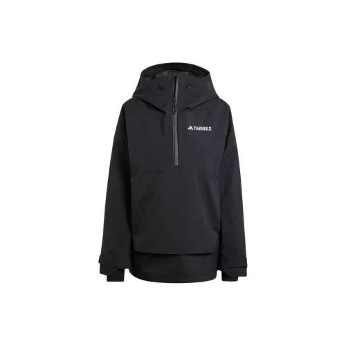 Adidas Terrex Xperior 2L Lined RAIN.RDY Anorak Trench Coat Women's Black
