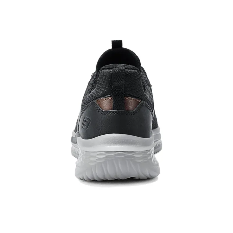 Skechers Sports Life Collection Anti Slip Wear Resistant Low Top Running Shoes Men's Black-3