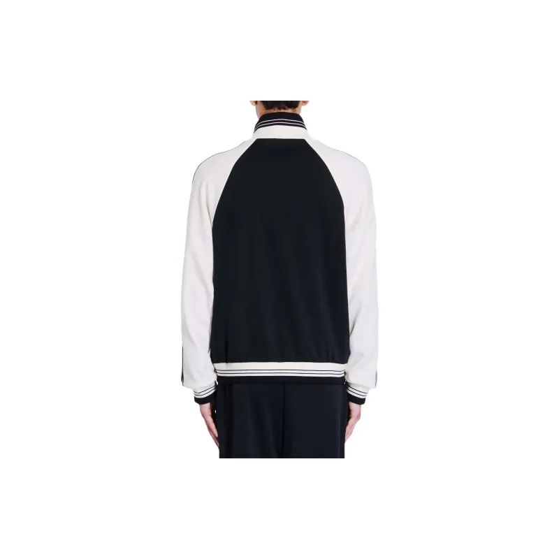 CELINE Triomphe Tracksuit Jacket In Double Face Jersey-3