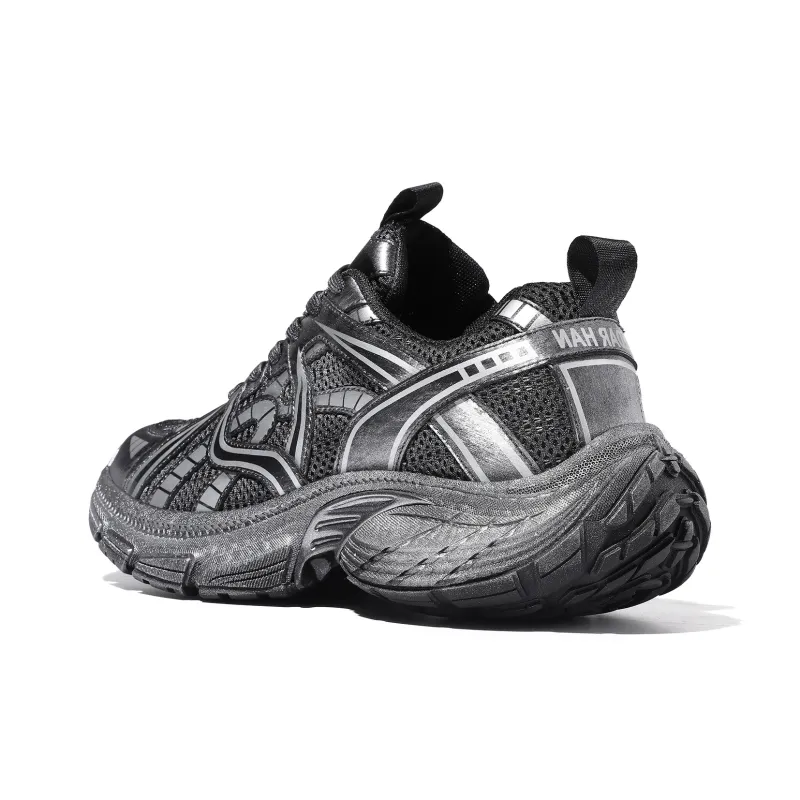 CEDAR HAN Breathable Lightweight Height Increasing Low Top Vintage Basketball Shoes Unisex-3