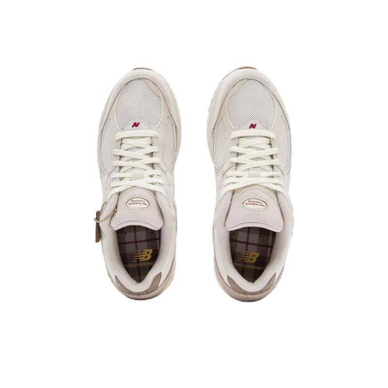 New Balance NB 2002 Wear Resistant Quick Dry Lightweight Height Increasing Warm Low Top Casual Shoes Unisex Ecru-3