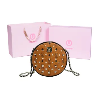 ZAVC Pu Crossbody Bag Regular Women's White Moonlight/Brown