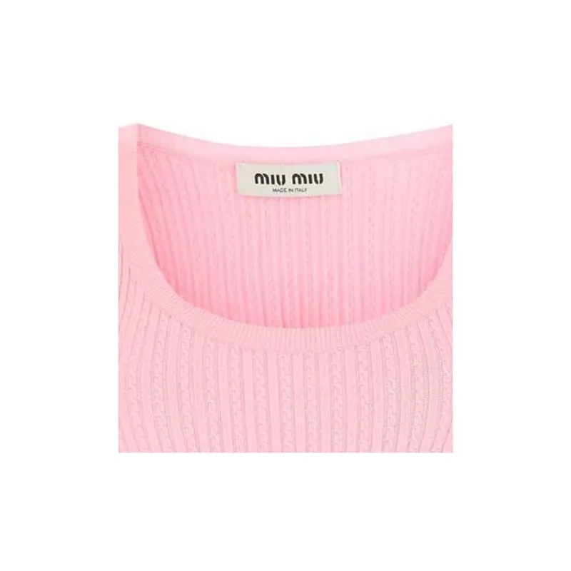 MIU MIU FW22 Tank Top Women's Pink-5