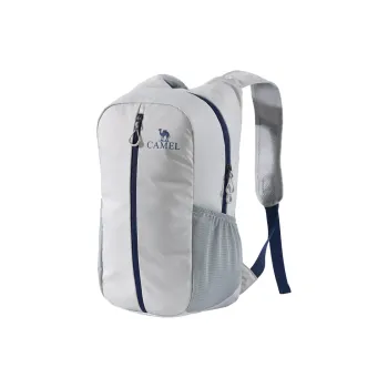 CAMEL Nylon Backpack Regular Unisex Premium Gray/Deep Black