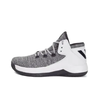 Adidas D Rose Menace 2 Cushioning Wear-Resistant High-Top Basketball Shoes Men's Gray