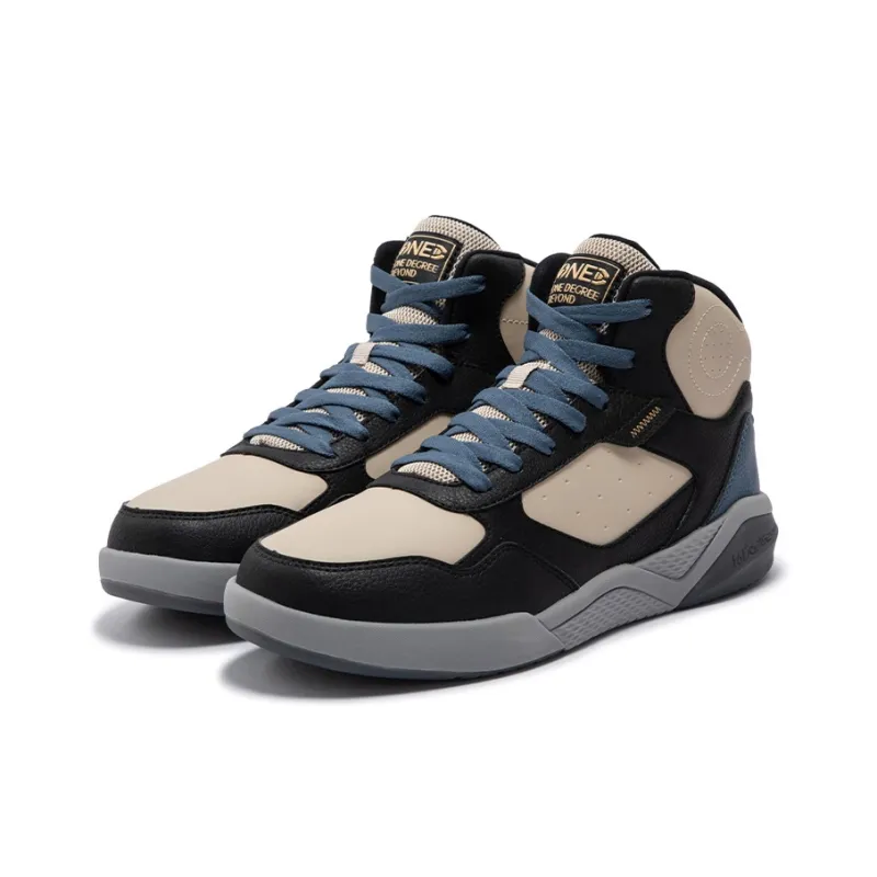 361° Winter Syndrome Anti Slip And Wear Resistant Warm High Top Casual Shoes Men's Black Brown-2