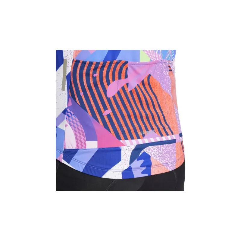 Adidas Essentials 3 Stripes Pattern Clash Cycling Jersey-4