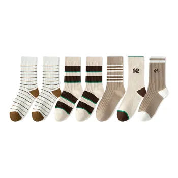 Lan Miao Mid Calf Socks Women's 7 Pack