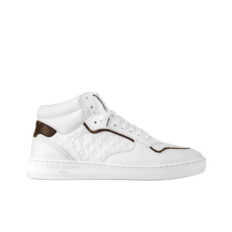 LOUIS VUITTON Stadium Mid Top Skateboard Shoes Women's White-1