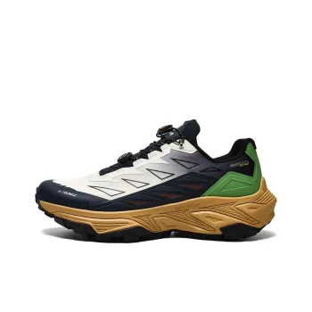 GLUNA Anti Slip Wear Resistant Low Top Trail Running Running Shoes Unisex Brown Black White Green