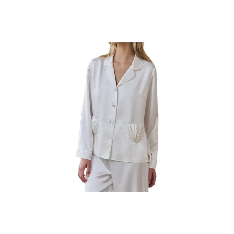 SILKY MIRACLE FW23 Pajama Set Women's White-4