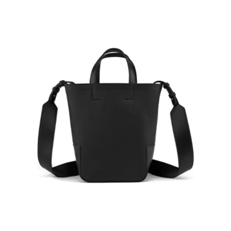 LACOSTE PVC Bucket Bags Shoulder Bag Crossbody Bag Handbag Medium Size Women's Black-1