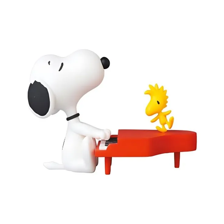 Medicom Toy Snoopy Peanut Comic Collection 13 UDF Code 683 Piano Chibi Figures-0