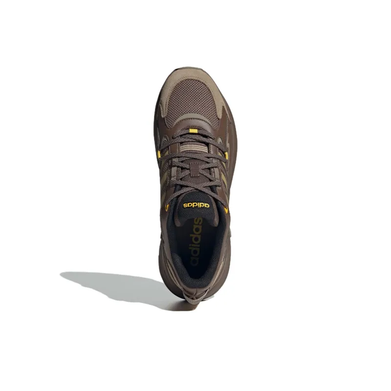Adidas Ozwave Anti-Slip Wear-Resistant Low-Top Chunky Sneakers Unisex Umber-3