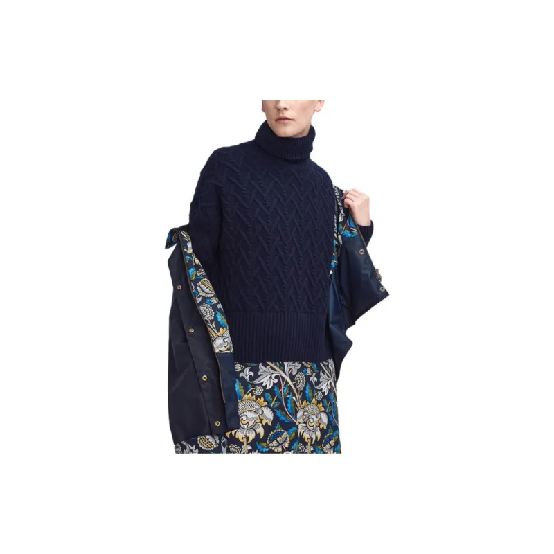 BARBOUR x William Morris FW24 Jackets Coats Women's Dark Blue-2