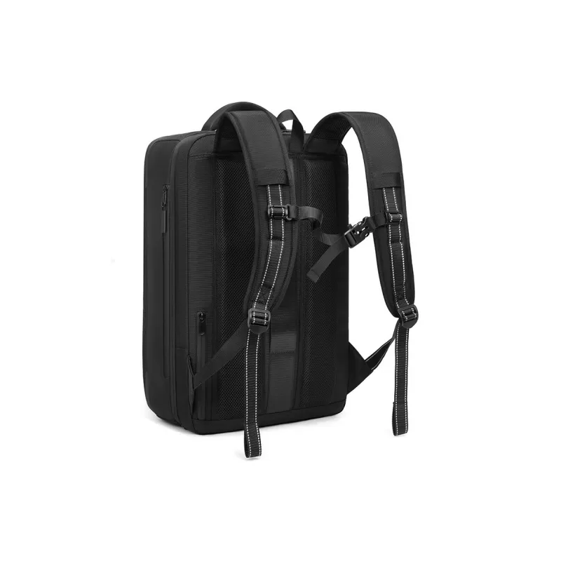 DOSRFINI Oxford Multifunction Waterproof Backpack Regular Men's Black-3