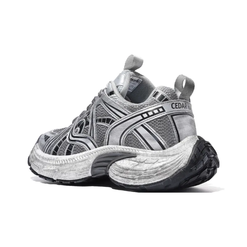 CEDAR HAN Breathable Lightweight Height Increasing Low Top Vintage Basketball Shoes Unisex-8