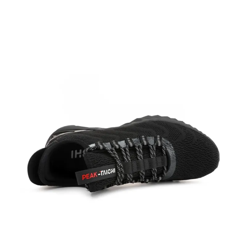 PEAK Tai Ji1.0 Cushioning Breathable Coverage Low Top Running Shoes Men's All Black-3