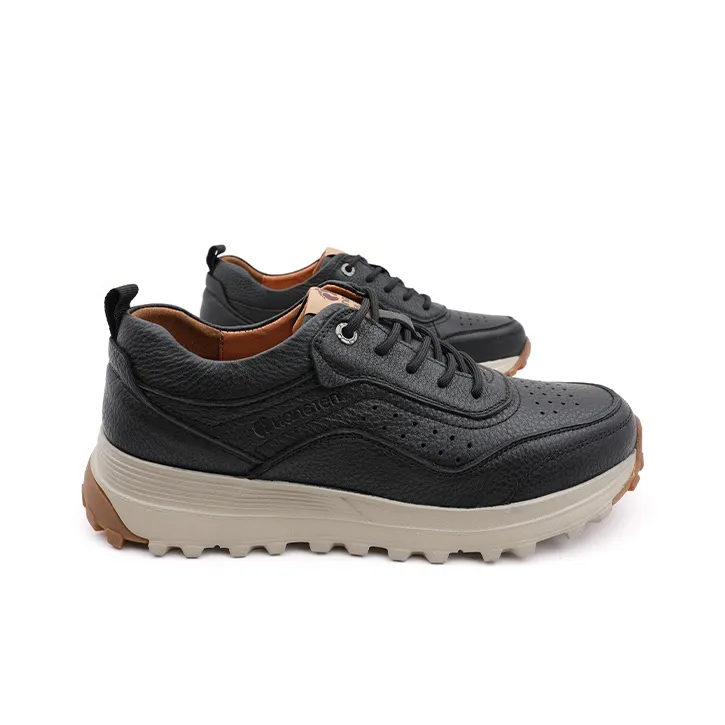 HANG TEN Slip Resistant Low Top Casual Shoes Men's Black-1