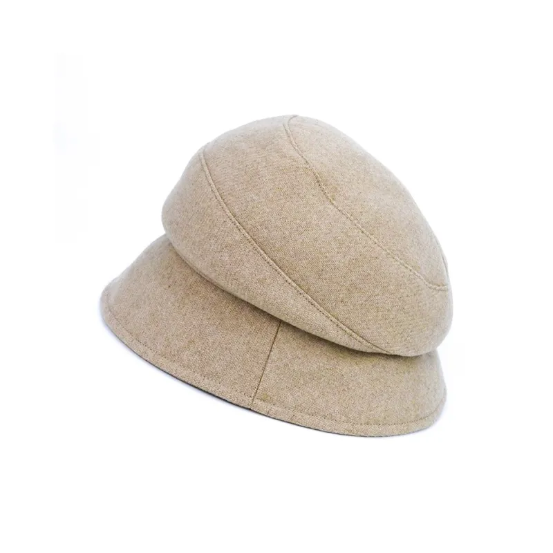 MARJAKURKI Wool Beanie Gray Big Head Wrap With Greeting Card Shopping Bag Happiness Guardian Unisex-2