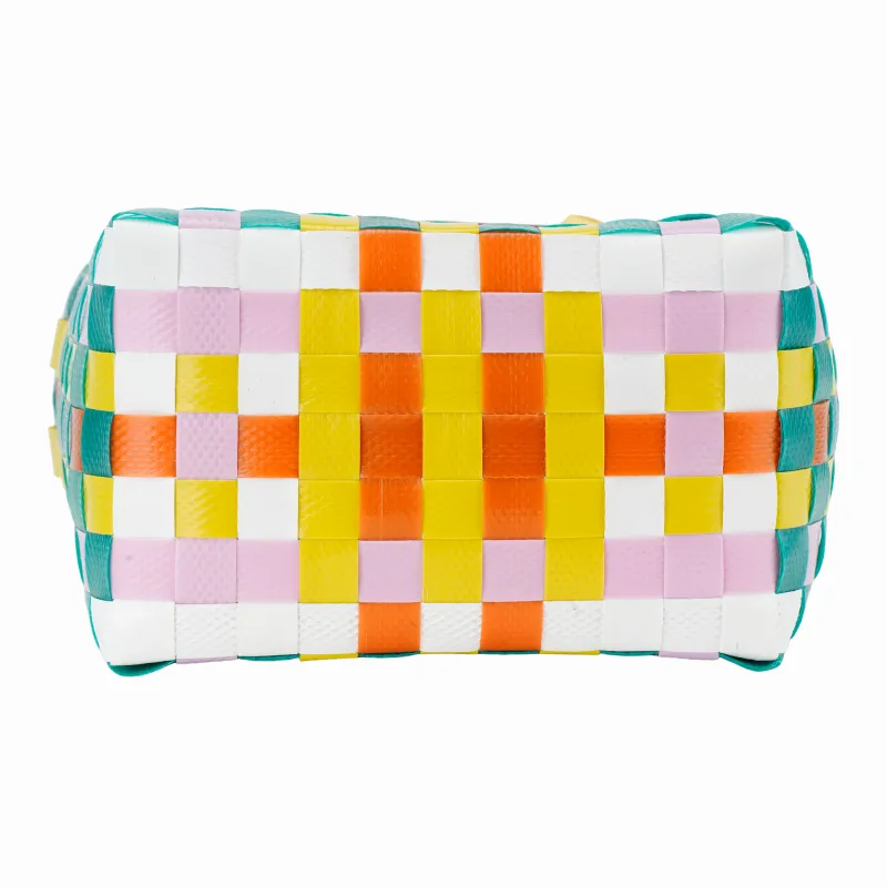 MARNI Polypropylene With Cow Leather One Shoulder Handbag Extra Mini Kids' Green & White & Yellow & Pink-8