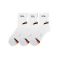White (Black Orange) 3 Pack