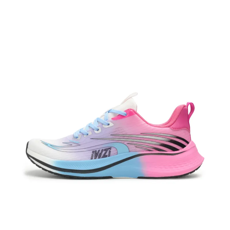 IWZI Low Top Running Shoes Unisex Blue Talent, Pink Appearance/Mismatched Color-1