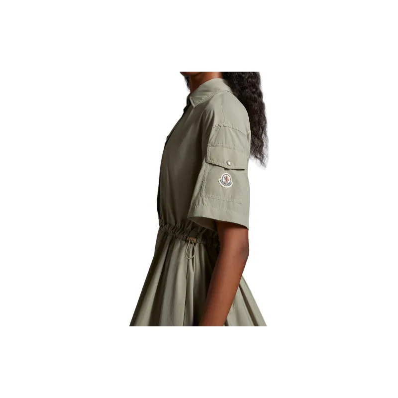 Moncler Poplin Midi Shirt Dress-4